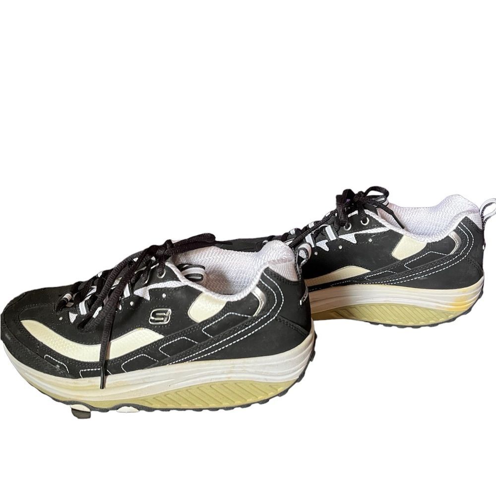 Skechers Women’s Black Nubuck Shape Ups Strength Fitness Walking Shoes SZ 8.5 - Picture 2 of 6